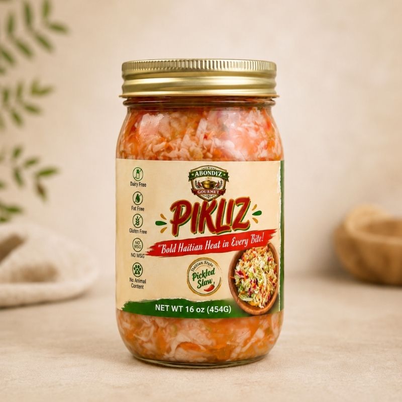 16 oz Jar AbondiZ Gourmet Pikliz